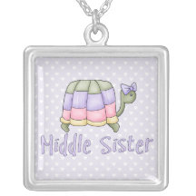 Pastel Turtle Middle Sister Pendant