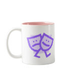 Pastel Walking Drama Masks, Drama Mama Mug