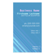 Pasteli Blue Simple Business Card