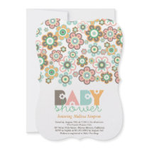 Pastels Daisies Flowers Blooms Baby Shower Invite