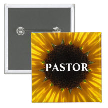 Pastor Pinback Buttons