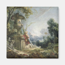 Pastoral Scene, or Young Shepherd in a Landscape Magnet