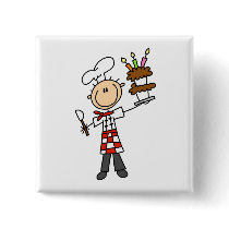 Pastry Chef Tshirts and Gifts Pin