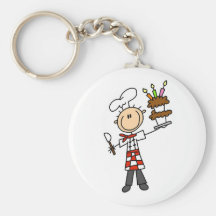Pastry Chef Tshirts and Gifts Keychain