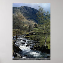 Pasture beck at low Hartsop, Cumbria, U.K. Print