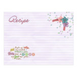 pat a cake recipe card postcard