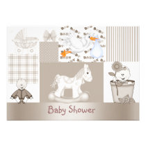 PATCHWORK BABY SHOWER INVITATION invitations