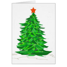Patchwork Christmas Tree Cards