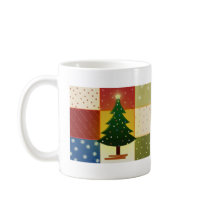 Patchwork Christmas tree Mug