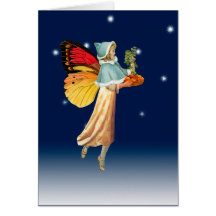 Patchwork Faerie Myrna Blank Notecard