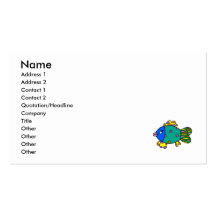 Patchwork Fish Business Card Template