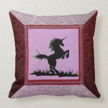 Patchwork Frame Unicorn Pillow