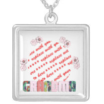 Patchwork 'Grandma' Photo Frame Personalized Necklace