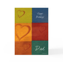 Patchwork Hearts-BDDad Greeting Card