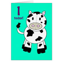 Patchwork Pal Cow Greeting Card