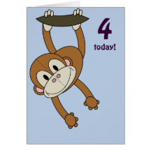 Patchwork Pal Monkey Greeting Card