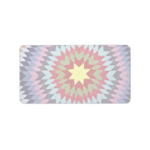 Patchwork quilt address label