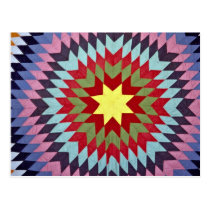 Patchwork quilt postcards