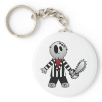 PATCHY CHAINSAW HALLOWEEN SKELETON
