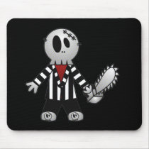 PATCHY CHAINSAW HALLOWEEN SKELETON