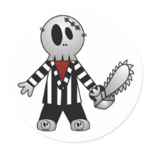 PATCHY CHAINSAW HALLOWEEN SKELETON