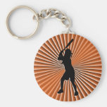 Pâte lisse Keychain du base-ball de Fastpitch Porte-clés
