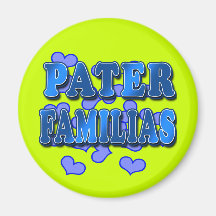 Pater Familias in Blue Tshirts, Hoodies, Gifts Magnets
