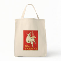 Pates Baroni Vintage Food Ad Art Canvas Bag