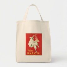 Pates Baroni Vintage Food Ad Art Canvas Bag