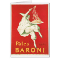 Pates Baroni Vintage Food Ad Art Cards