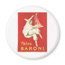 Pates Baroni Vintage Food Ad Art Refrigerator Magnet