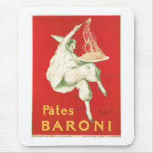 Pates Baroni Vintage Food Ad Art Mouse Pads