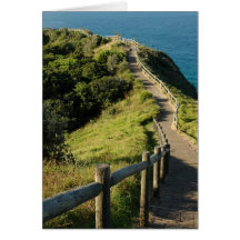 Path by the Ocean Greeting Card
