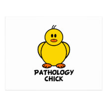 Pathology Chick Postcard