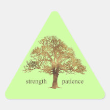PATIENCE AND STRENGTH TREE STICKERS