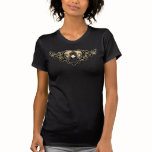 Patience Babydoll Lacy Winged Heart Faery Black t-shirts