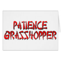 PATIENCE GRASSHOPPER CARD