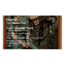 Patience, 'Lady Angela & Lady Sabhir' Vintage Thea Business Card Template