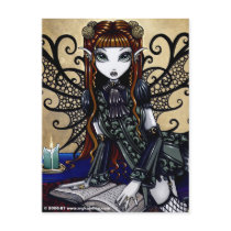 Patience Reading Fairy Tale Gothic Fairy Postcard