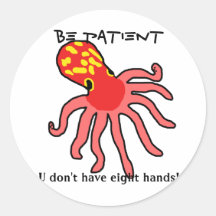 Patient Octopus stickers