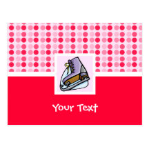 Patin de glace mignon cartes postales