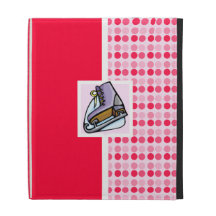 Patin de glace mignon coques iPad folio