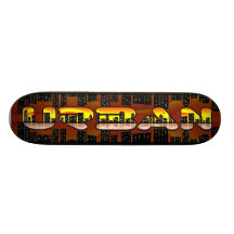 patin urbain planches à roulettes customisées