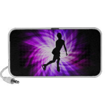 Patinage artistique pourpre haut-parleur mobile