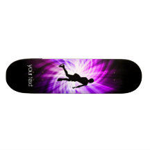 Patinage artistique pourpre plateaux de skateboards