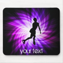 Patinage artistique pourpre tapis de souris