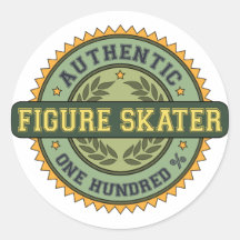 Patineur artistique authentique adhésifs ronds