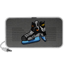 Patins d'hockey de fibre de carbone de Faux Haut-parleurs PC