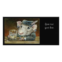 Patricia the rat picture card