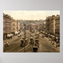 Patrick's Street Cork City, 19th century Ireland Poster